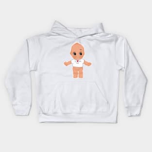 I heart my cat kewpie baby Kids Hoodie